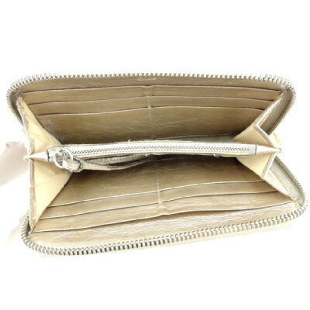 Chloe Eclipse Black Leather Long Wallet Zip - image 5